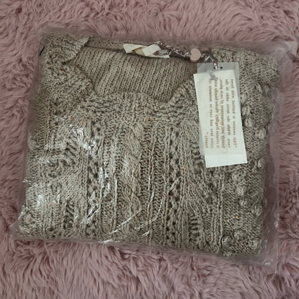 LoveShackFancy  Cable Knit Sweater